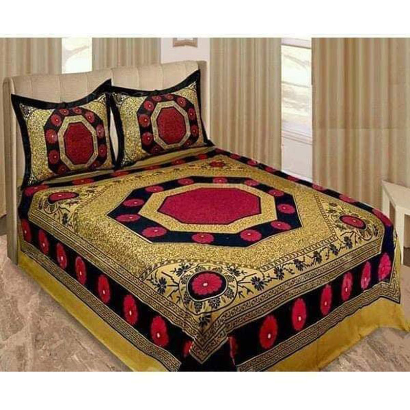 Luxury Panel Bed sheet With Two Matching Pillow Covers