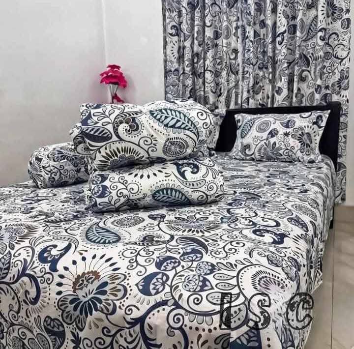 ৫ পিছ সেট প্রিমিয়াম কোয়ালিটি টুইল কটন ফেব্রিক্স কমফোর্টার